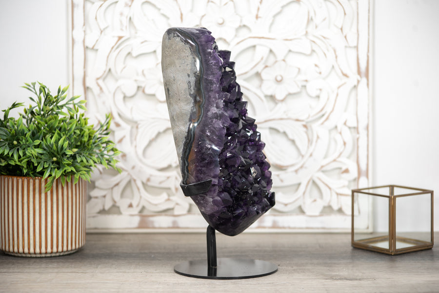 Exquisite Large Natural Amethyst - Top Grade Specimen with Deep Purple Crystals - MWS0281