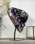 Amethyst Crystal Cluster with Calcites Formations on Stand - MWS2630