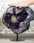Impressive Large Amethyst Geode with Unique Calcite Formation - Statement Crystal Piece - MWS0282