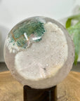 Quartz & Agate Sphere Geode with Crystal Formation - SPH0213
