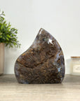 Natural Amethyst & Agate Stone Flame Carving - FST0158