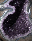 XXL Natural Amethyst Geode on Rotery Stand - AWS1454