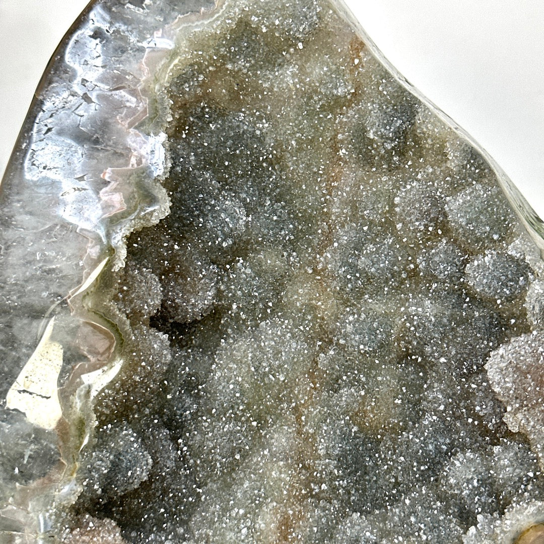 One of a Kind Natural Green Sugar Amethyst Statement Piece - CBP1434