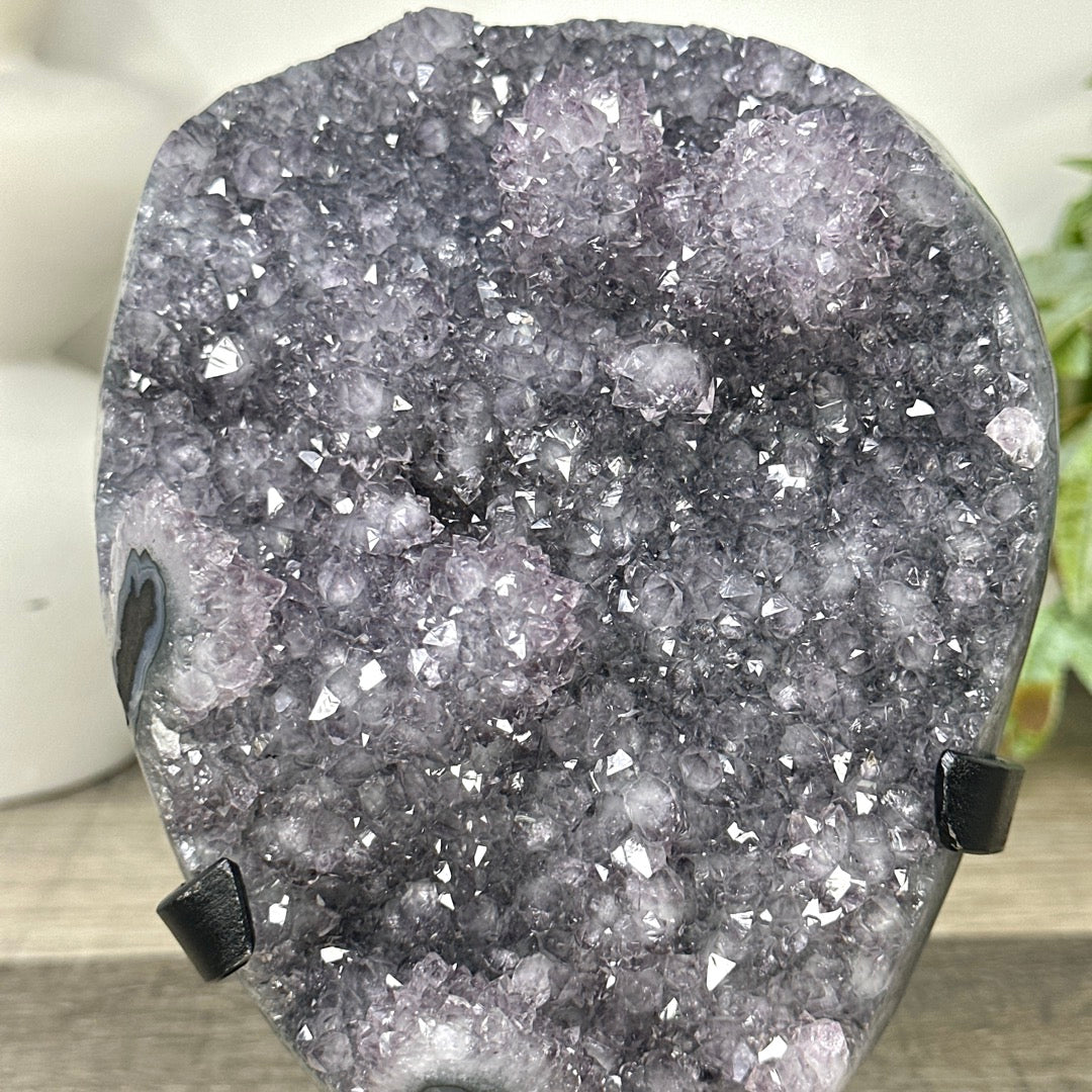 Natural Sirit Amethyst Crystal Formation on stand - MWS3297