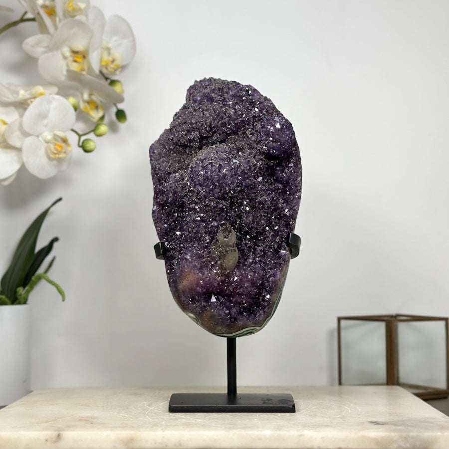 Stunning Amethyst Crystal with Unique Calcite Specimen - MWS1881