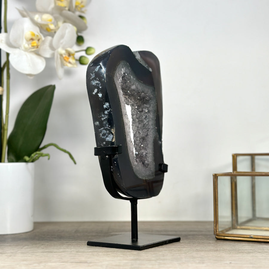 Large Natural Amethyst &amp; Agate Stone Portal - MWS2234