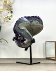 Natural Amethyst Geode with Deep Purple Crystals – Unique Mineral Display Piece - MWS2818
