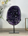 Uruguayan Amethyst Crystal Geode on Stand - MWS2586