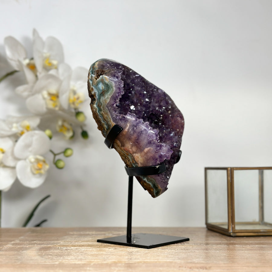 Beautiful Natural Amethyst Crystal with Stalactite Formations - MWS1869