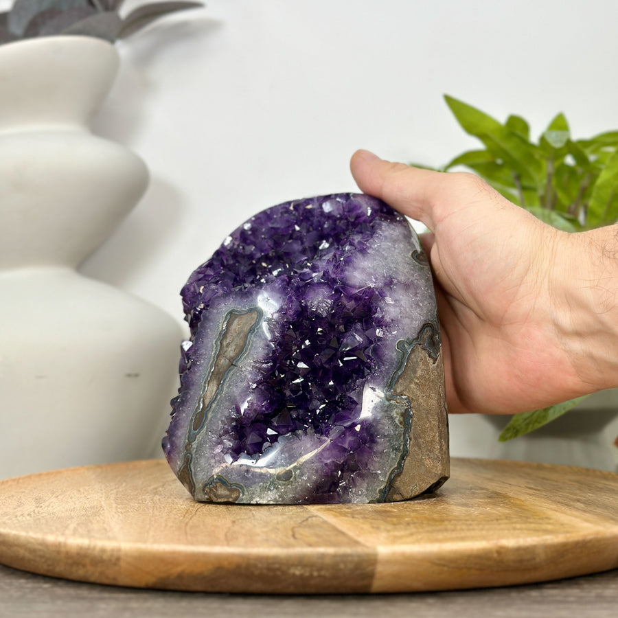 Natural Amethyst Crystal Cathedral for Home Decor - CBP1299