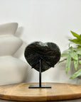 Clear Quartz Stone Heart Carving - HST0347