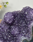 Natural Amethyst & Blue Banded Agate Self Standing Cathedral - CBP1129