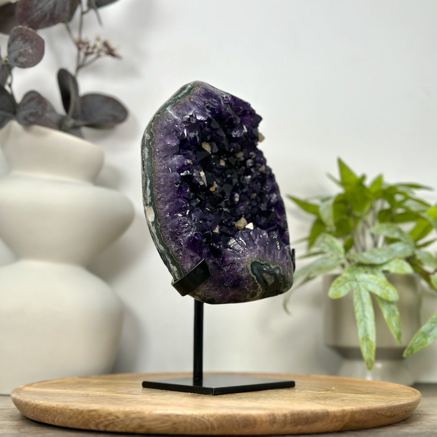 Deep Purple Natural Uruguayan Amethyst Cluster - Top Quality Specimen - MWS3059