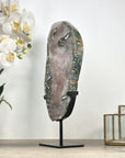 Beautiful Natural Large Quartz Crystal Slice, Stand included - MWS2331