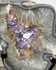 Amethyst Geode Slice with Deep Purple Crystals - MWS2907