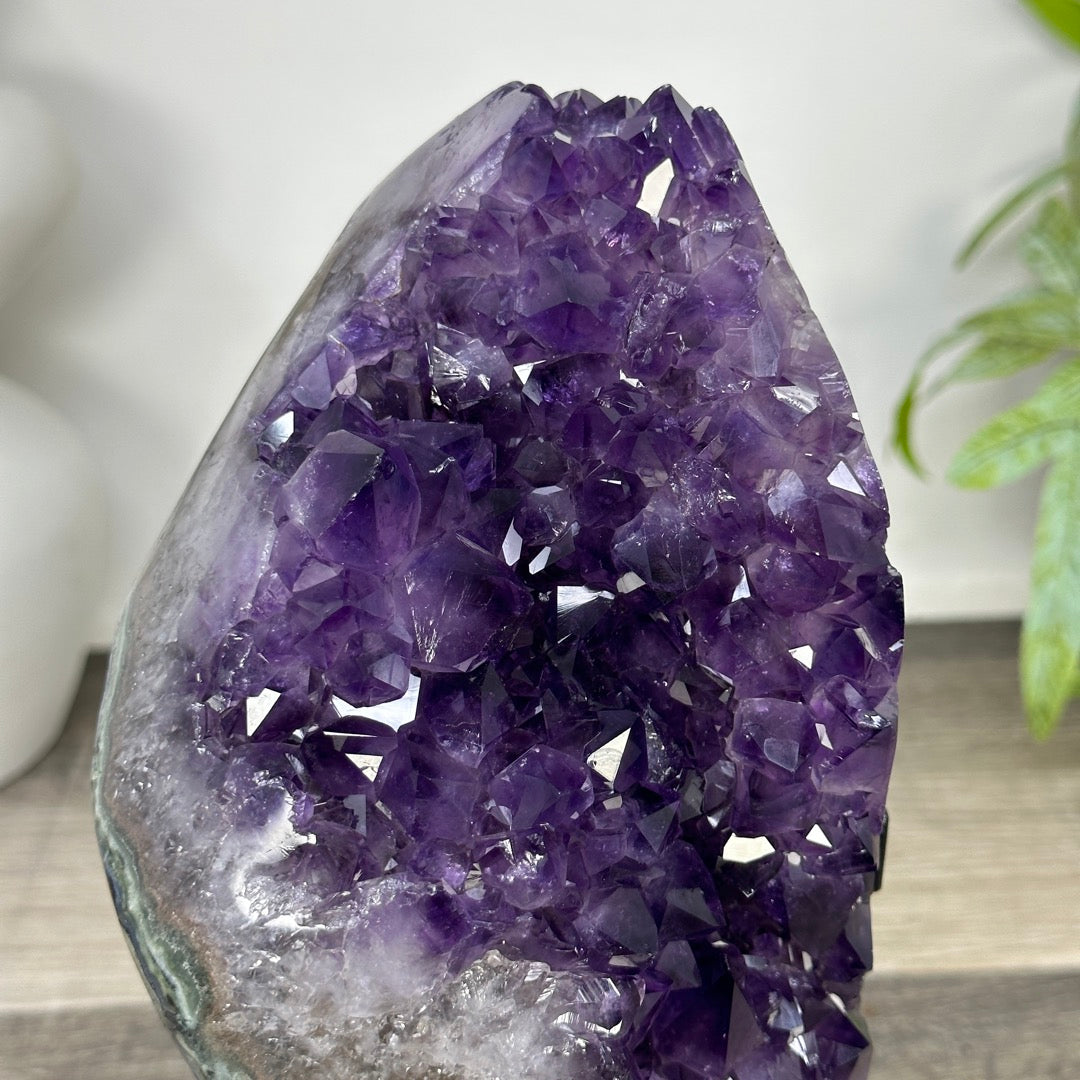 Uruguayan Amethyst Cluster with Large &amp; Shinny Crystals - MWS3314