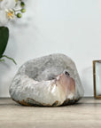 Quartz Sugar Druzy Stone Geode Centerpiece - STGE0028