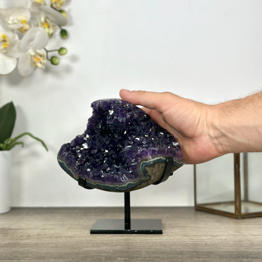 Top Quality Natural Amethyst Crystal - Stand Included - MWS3025