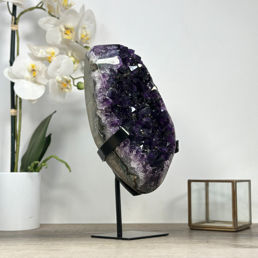 Stunning Large Deep Purple Natural Amethyst Cluster - MWS2095
