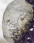 Unique Deep Purple Amethyst with Huge Calcite Formation - MWS0534