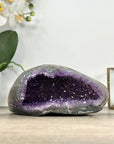 Natural Amethyst Stone Geode with Druzy Crystals - STGE0023