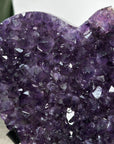 Large Natural Amethyst Stone Heart Carving - HST0294