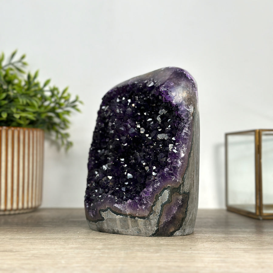 Stunning Large Amethyst Cathedral - Deep Purple Crystals - CBP1181