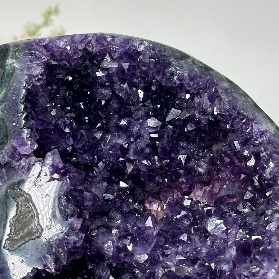 アメジストジオード 5 Amethyst Quarts Crystal Geode Piece 5”x3.5” | eBay