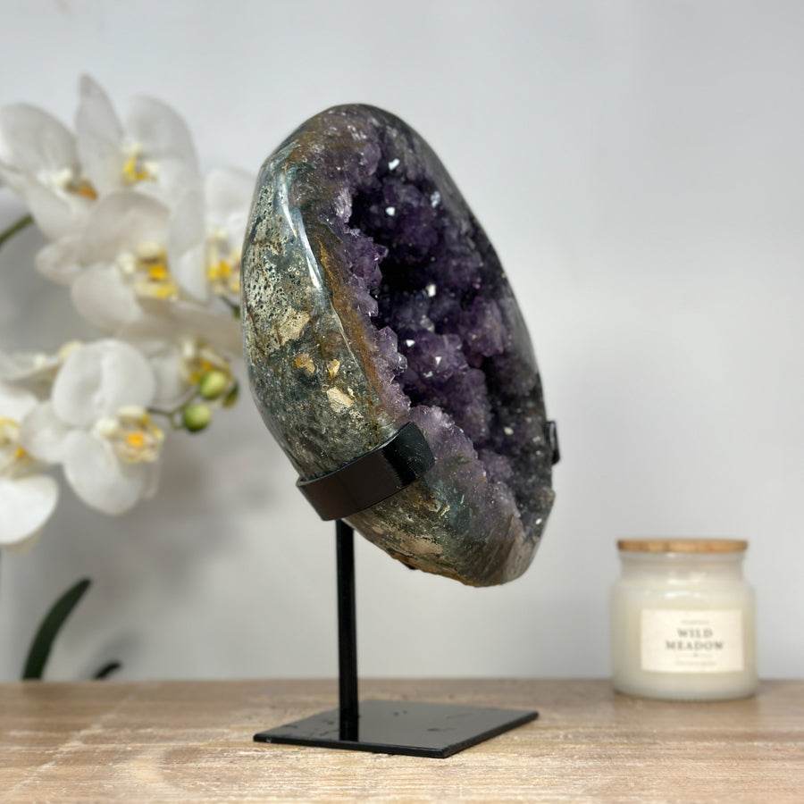 Rare Amethyst Geode Full of Stalactite Formations - MWS1484