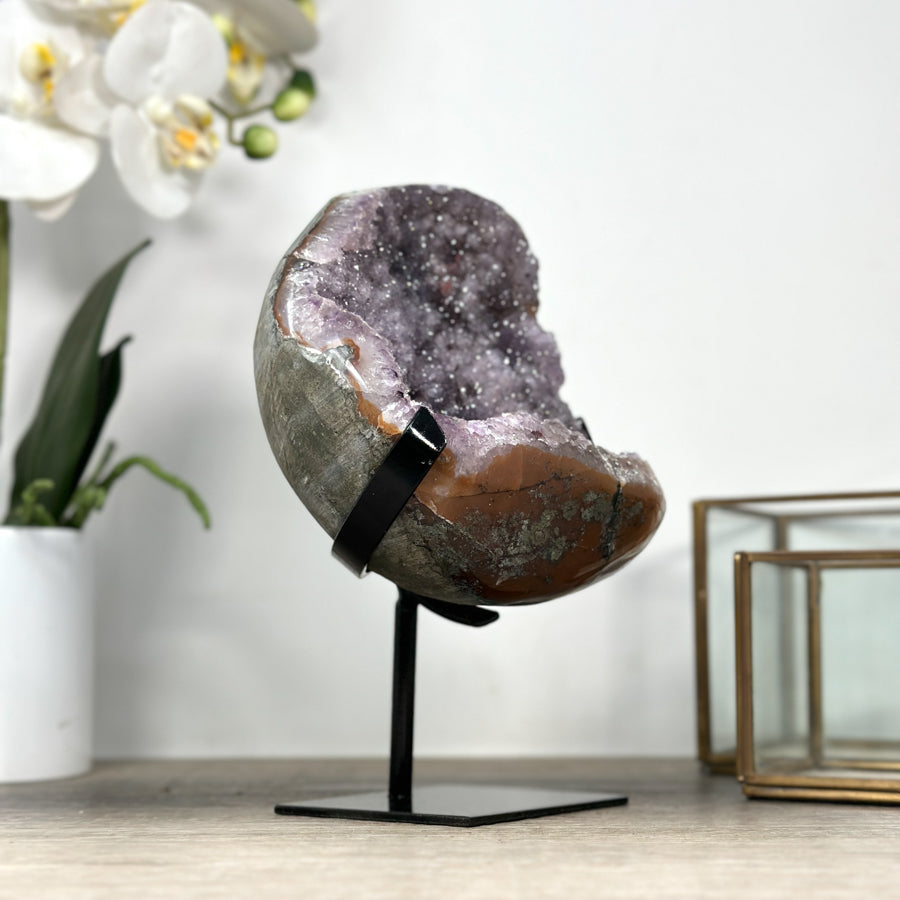 Unique Natural Sugar Amethyst Crystal Geode - MWS2178