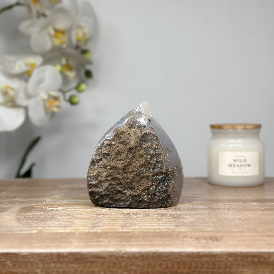 Quartz Stone Flame Carving - FST0148