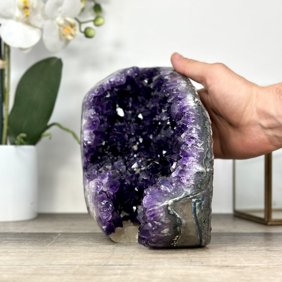 Natural Uruguayan Amethyst Selfstanding Geode - CBP1287