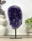 Natural A Grade Amethyst Cluster with Stand - MWS3394