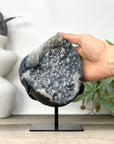 Uruguayan Grey Quartz with Micro Stalactites Formations - MWS3295
