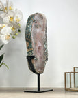 Beautiful Natural Large Quartz Crystal Slice, Stand included - MWS2332