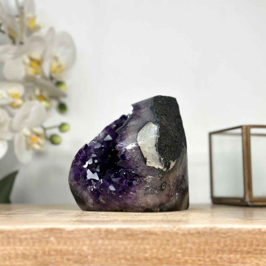 Top Grade Amethyst Crystal Geode - Purple Crystal for Home Decor - CBP1145