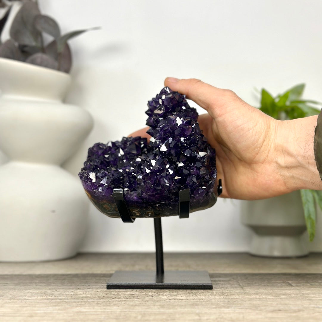 Natural Top Grade Amethyst Stalctite on Stand - MWS3372