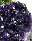 Deep Purple Natural Amethyst Crystal Cluster - MWS2159