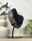 Natural Uruguayan Amethyst Cluster with Green Jasper Shell - MWS3195