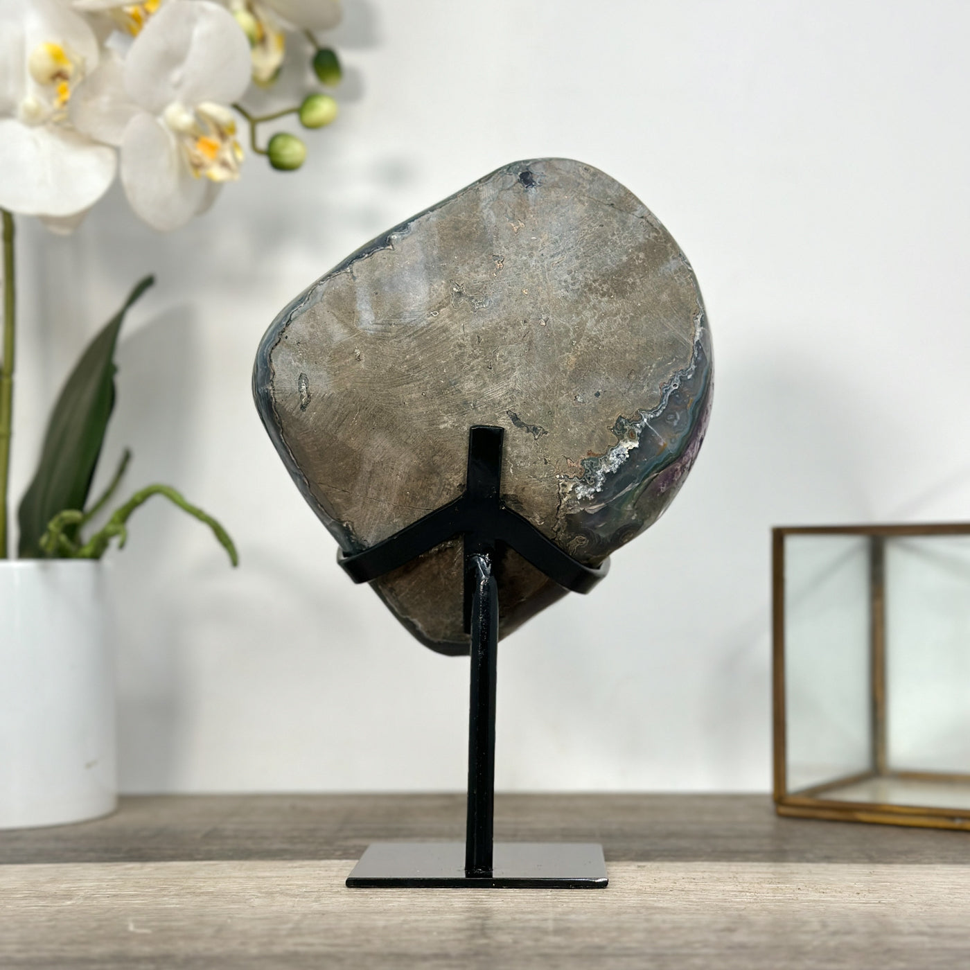 Top Grade Amethyst Crystal Geode on Stand - MWS2679