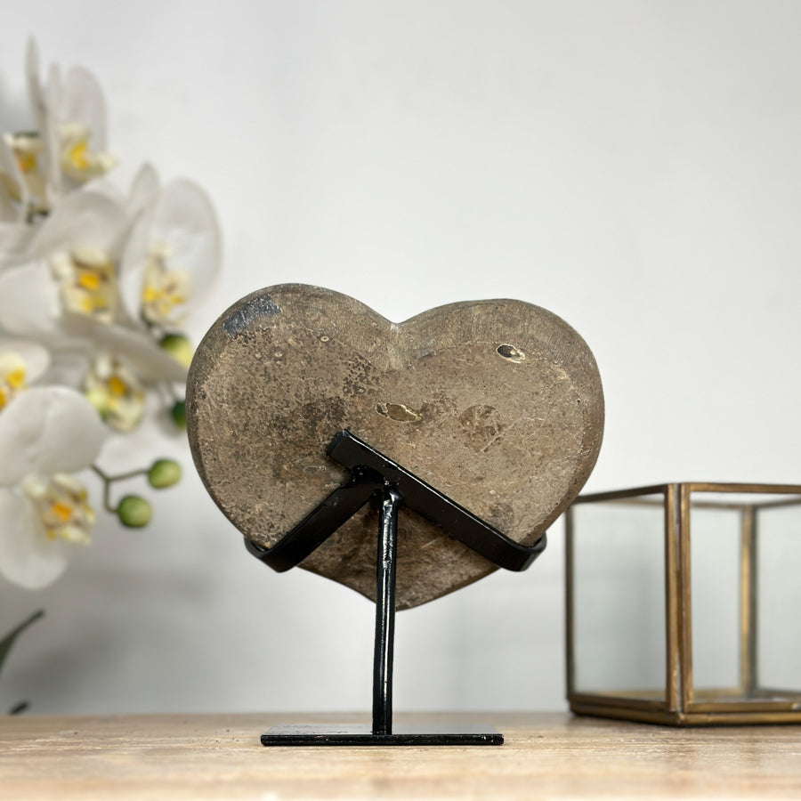 A Grade Natural Amethyst Stone heart - HST0258