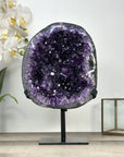 Large Natural Amethyst Geode With Metal Stand from Uruguay - MWS2790