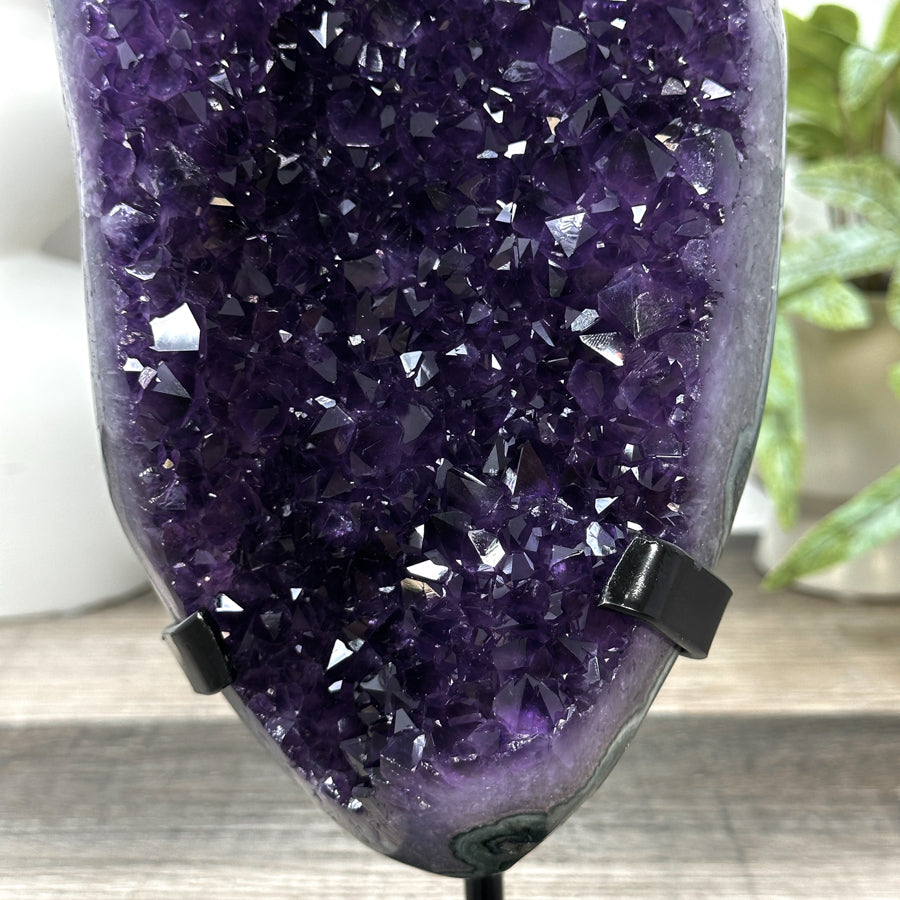 A Grade Natural Amethyst Geode on Stand - MWS3162