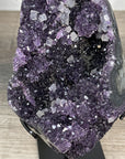 Stunning Natural Amethyst Crystal Cluster with Calcite Inclusions - MWS2258