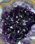 Outstaning Natural Blue Banded Geode with Amethyst Interior - MWS1995
