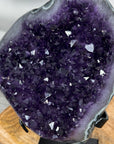 Top Grade Natural Amethyst Stone Statement Piece with Green Jasper Shell - MWS3062