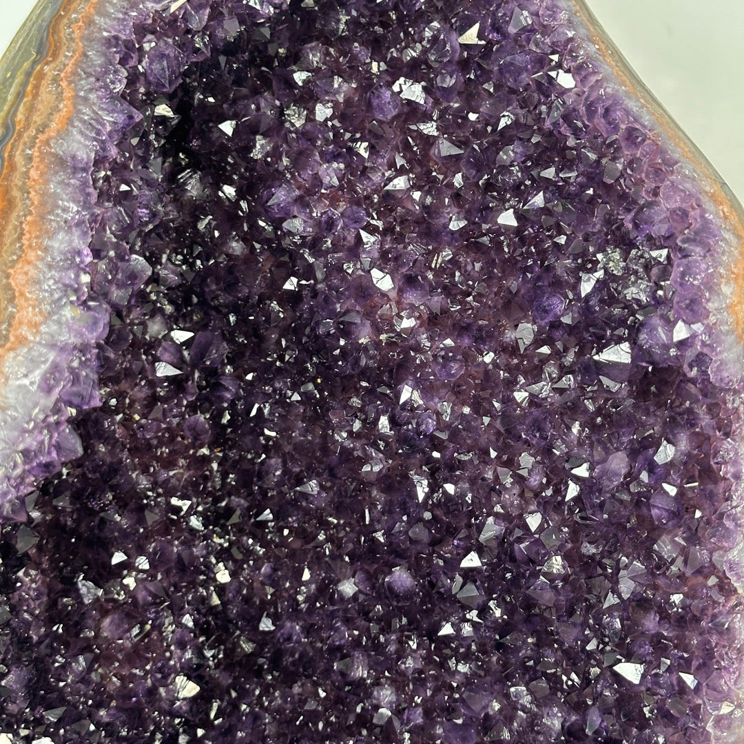 Large Natural Quartz Citrine with Calcite Formation from Uruguayu - CBP1407