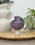 Natural Amethyst & Agate Sphere Geode - SPH0148