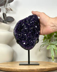 Top Grade Natural Amethyst Specimen on Metal Stand - MWS3067