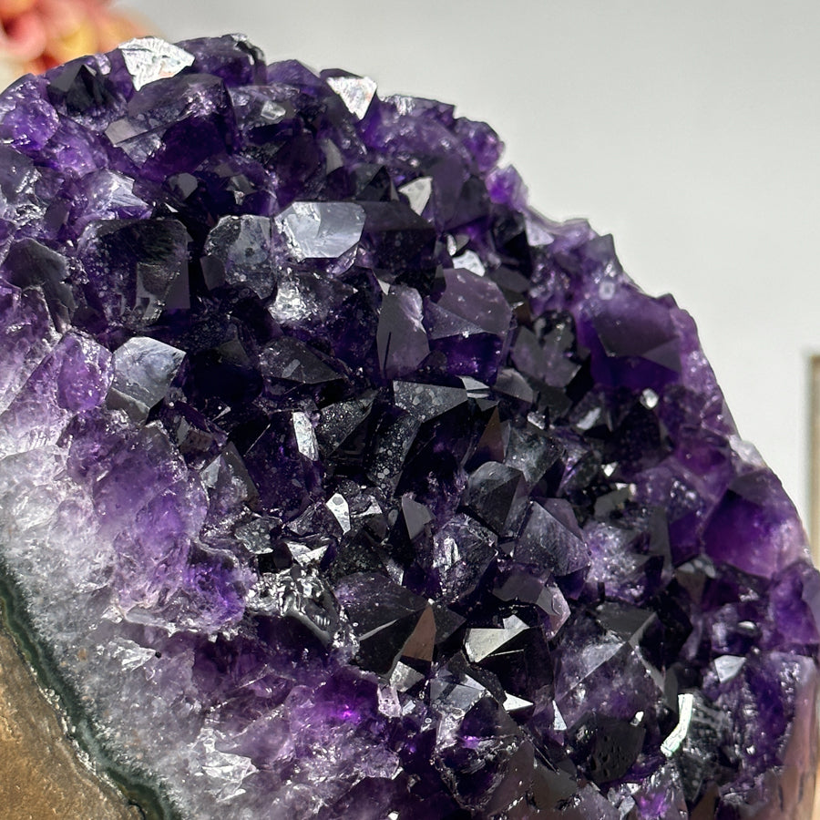 Deep Purple Natural Cathedral Geode - CBP1047